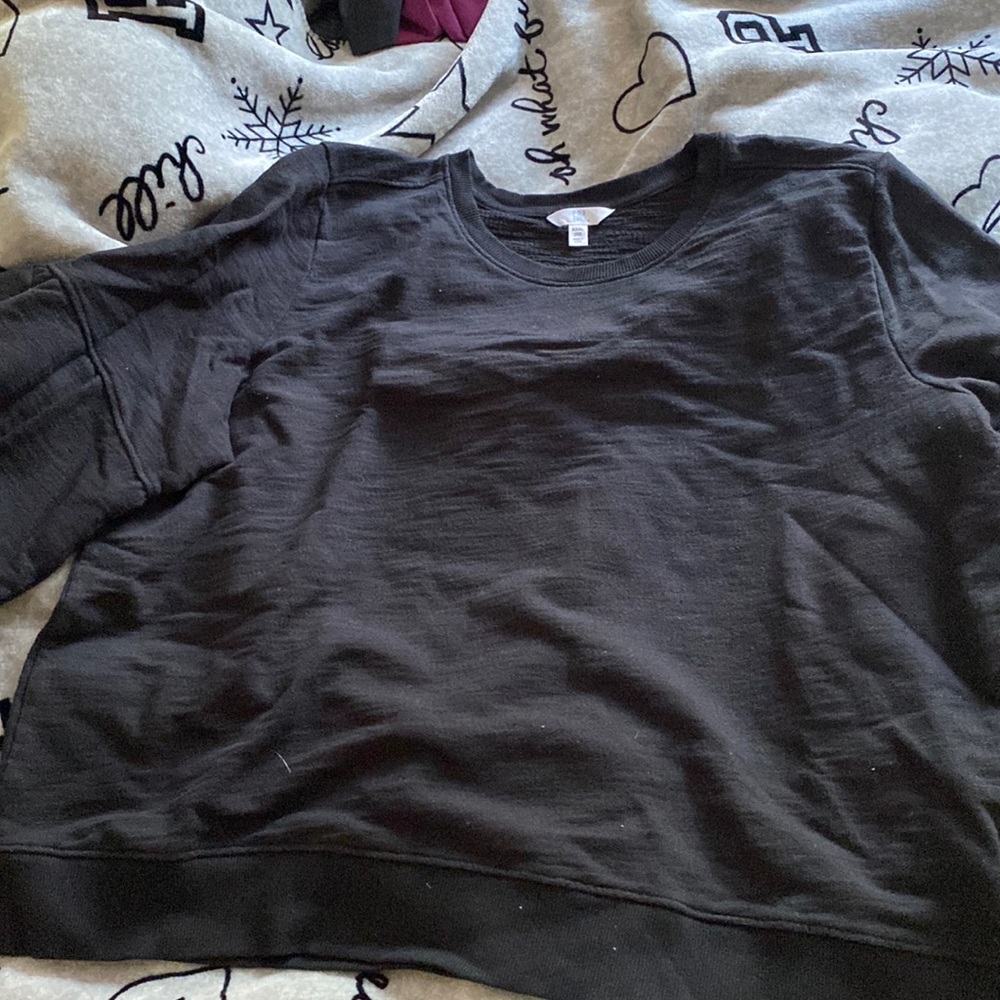 black crew neck